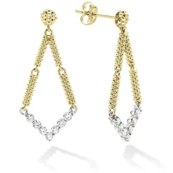 Petite Superfine Diamond Drop Earrings