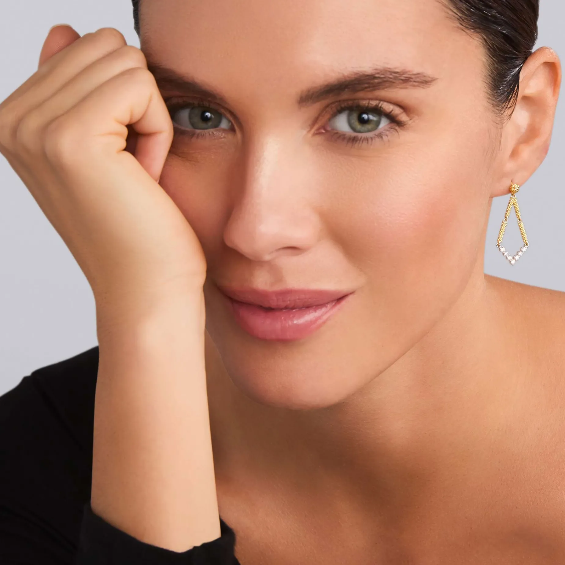 Petite Superfine Diamond Drop Earrings