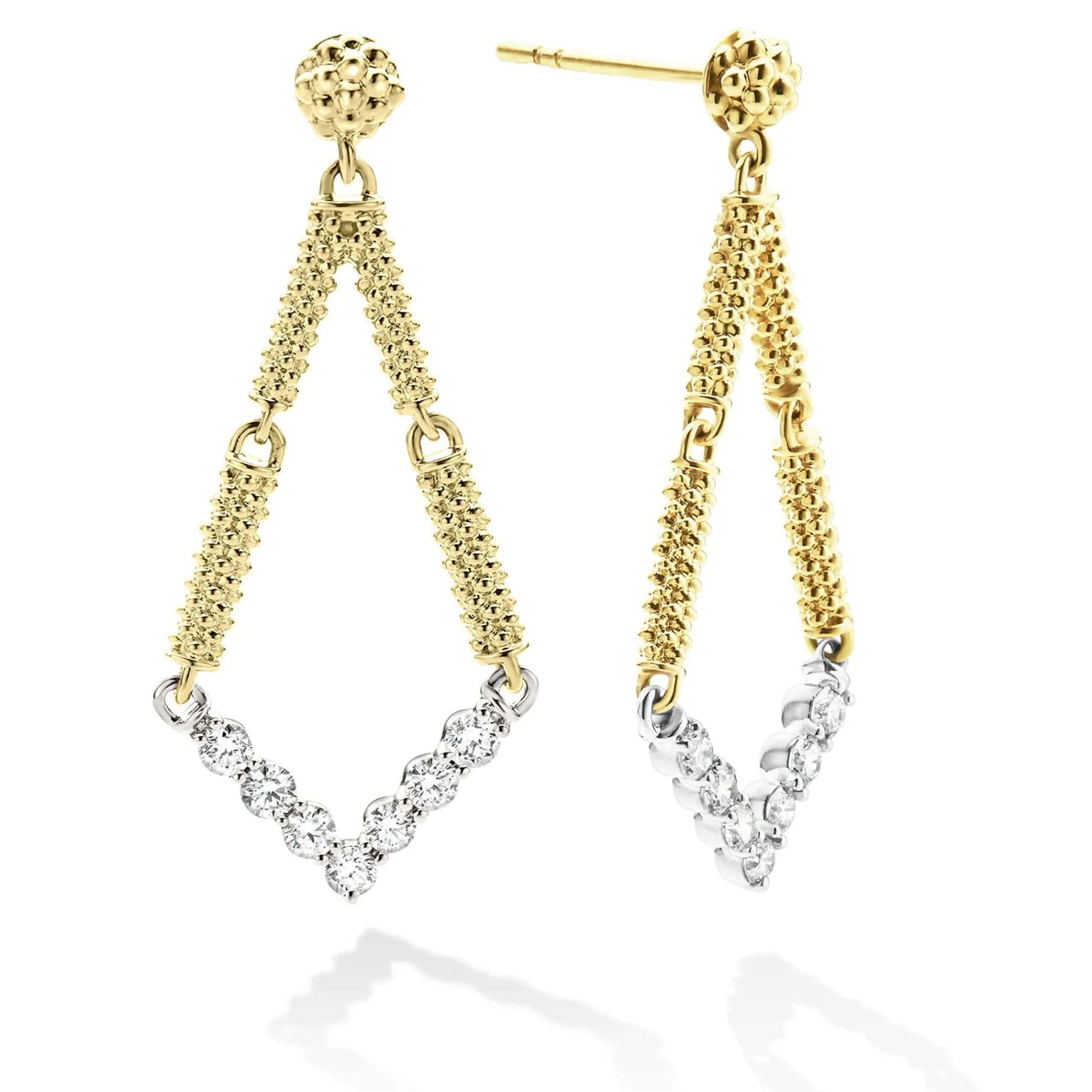 Petite Superfine Diamond Drop Earrings
