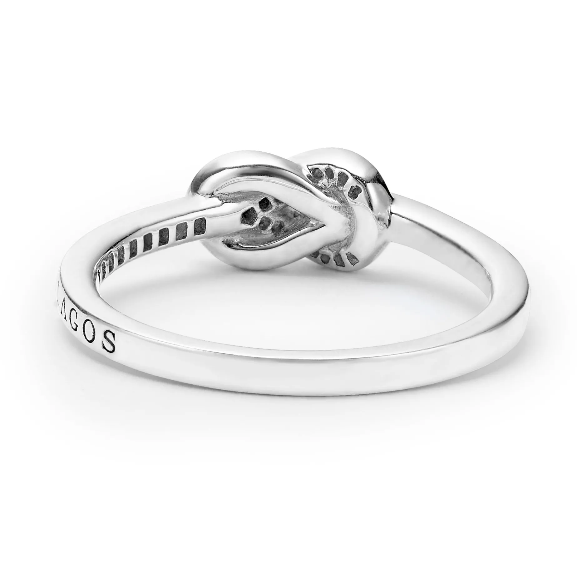 Petite Two-Tone Knot Diamond Ring