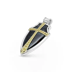 Pietersite Shield Amulet