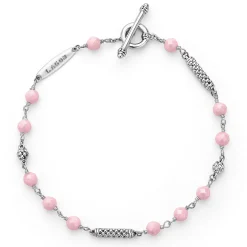 Pink Ceramic Beaded Bracelet