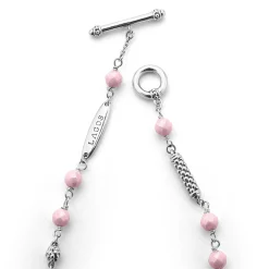 Pink Ceramic Beaded Bracelet