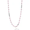 Pink Ceramic Beaded Necklace