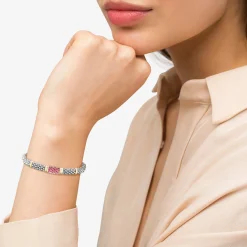 Pink Sapphire Caviar Bracelet | 6mm
