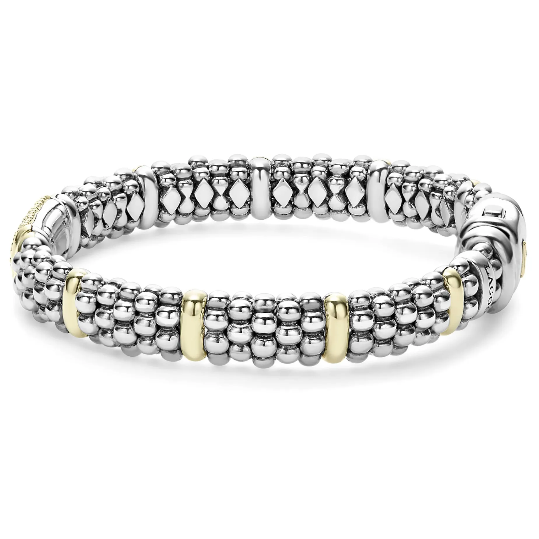 Pink Sapphire Caviar Bracelet | 9mm