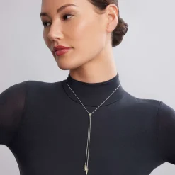 Pyramid Lariat Necklace