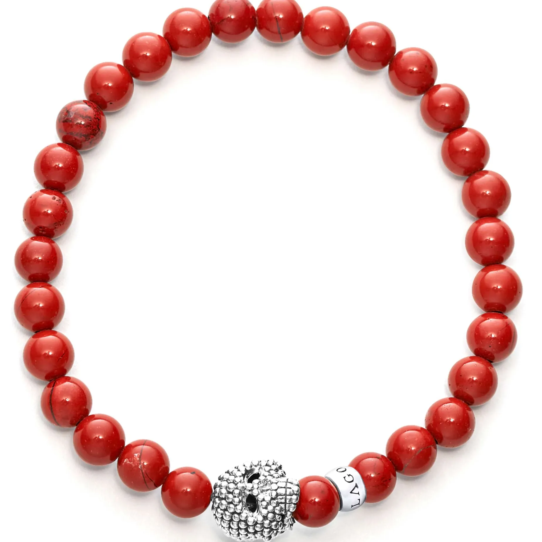 Red Jasper Skull Bracelet