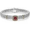 Rhodolite Garnet Caviar Bracelet | 9mm