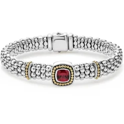 Rhodolite Garnet Caviar Bracelet | 9mm