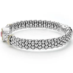 Rhodolite Garnet Caviar Bracelet | 9mm