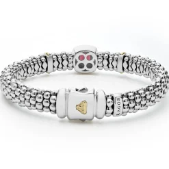 Rhodolite Garnet Caviar Bracelet | 9mm
