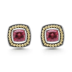 Rhodolite Garnet Stud Earrings