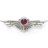Rhodolite Garnet Wing Pin