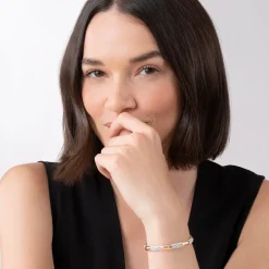 Rose Gold Station Caviar Bracelet | 6mm