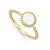 Round Mother of Pearl Stacking Ring