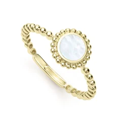 Round Mother of Pearl Stacking Ring
