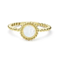 Round Mother of Pearl Stacking Ring