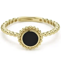 Round Onyx Stacking Ring