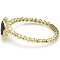 Round Onyx Stacking Ring