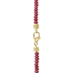 Ruby and Diamond Tassel Pendant Necklace