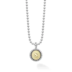 S Initial Charm Necklace
