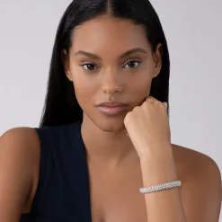 Silver Caviar Bracelet | 9mm