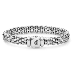 Silver Caviar Bracelet | 9mm