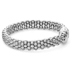Silver Caviar Bracelet | 9mm