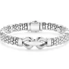 Silver Caviar Buckle Bracelet | 9mm