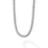 Silver Curb Chain Necklace | 8mm