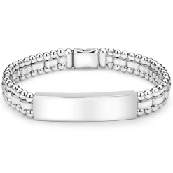 Silver Engravable ID Link Bracelet