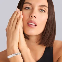 Silver Engravable ID Link Bracelet