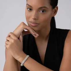 Silver Station Caviar Bracelet | 9mm