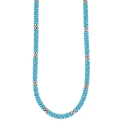 Silver Station Ceramic Beaded Necklace 5mm