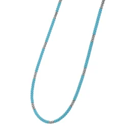 Silver Station Ceramic Beaded Necklace 3mm