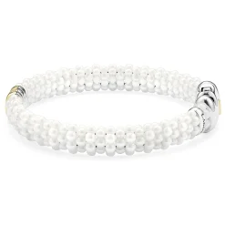 Single Station Ceramic Diamond Bracelet | 9mm