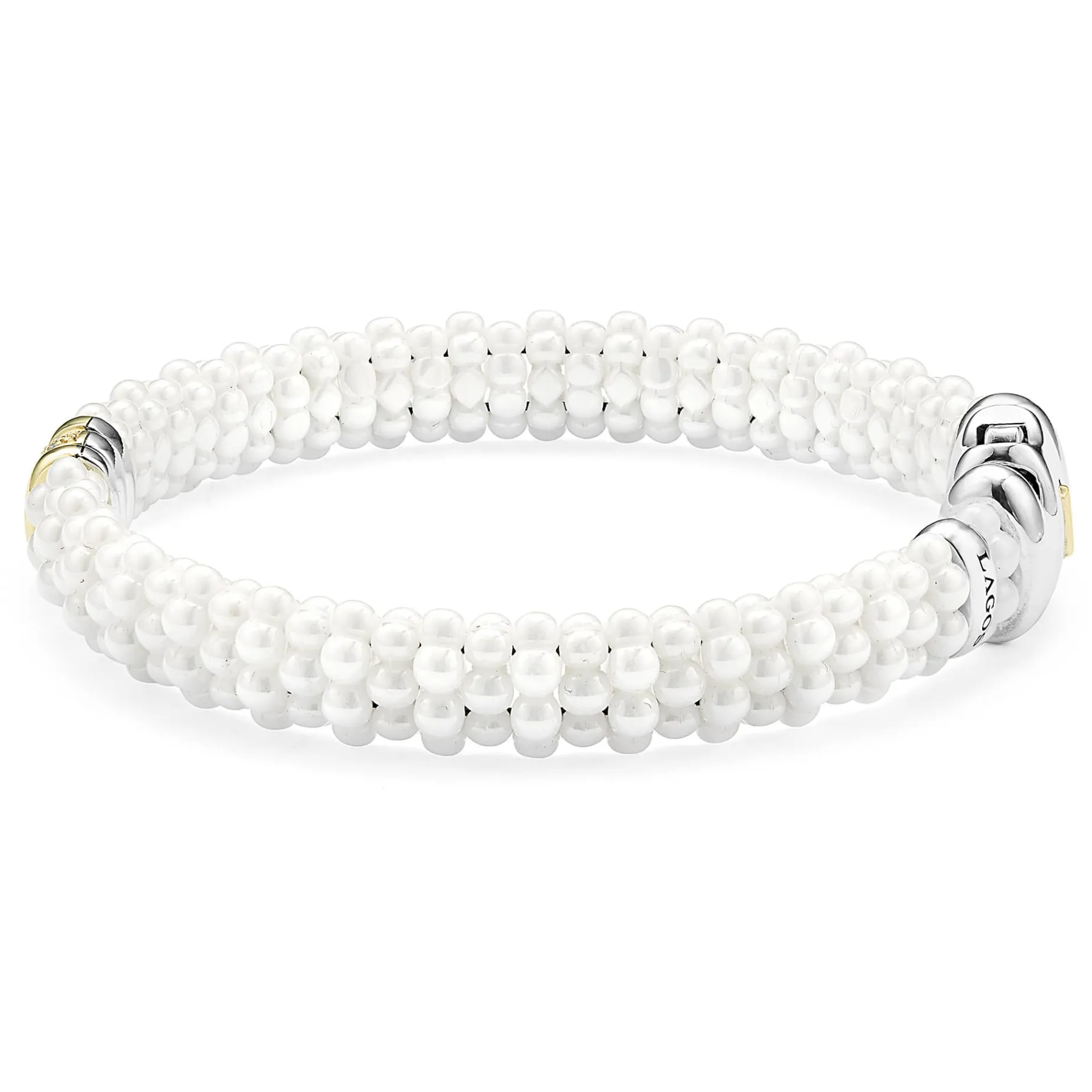 Single Station Ceramic Diamond Bracelet | 9mm