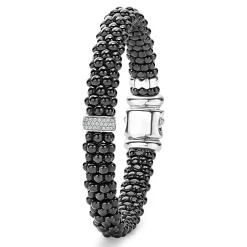 Single Station Ceramic Diamond Bracelet | 9mm