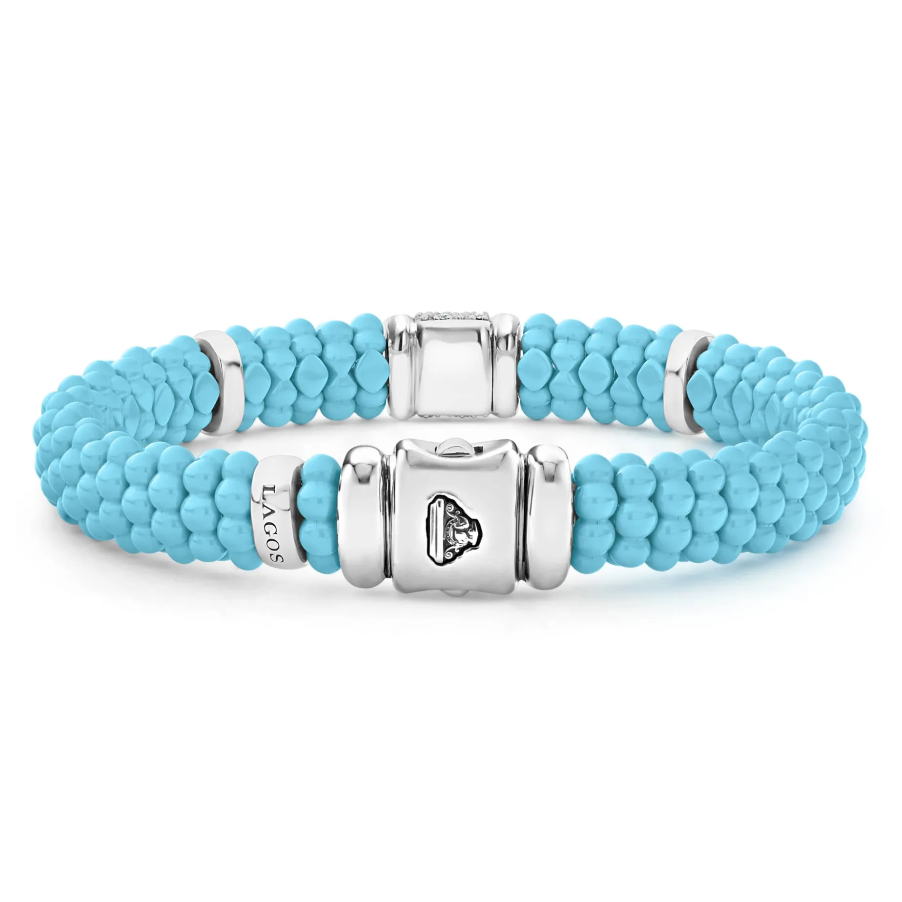 Single Station Ceramic Diamond Bracelet | 9mm