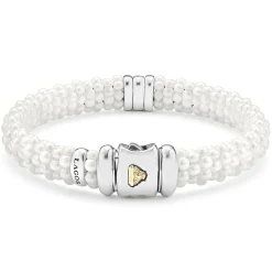 Single Station Ceramic Diamond Bracelet | 9mm