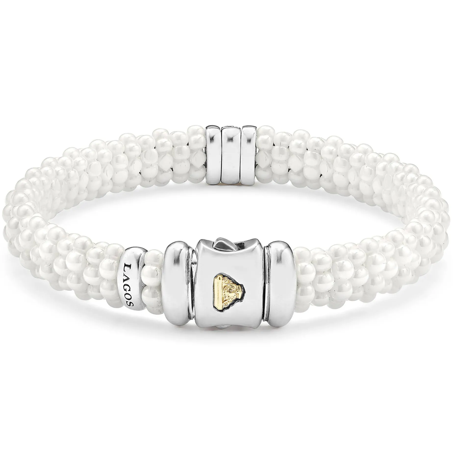 Single Station Ceramic Diamond Bracelet | 9mm