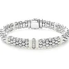 Single Station Diamond Caviar Bracelet | 9mm