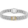 Single Station Diamond Caviar Bracelet | 9mm