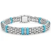 Single Station Diamond Caviar Bracelet | 9mm