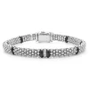 Single Station Diamond Caviar Bracelet | 6mm