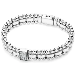 Single Station Diamond Link Bracelet