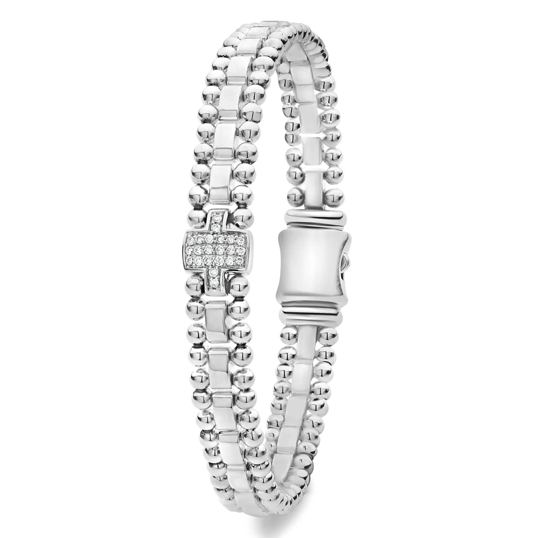 Single Station Diamond Link Bracelet
