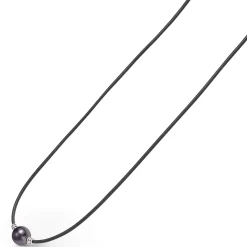 Single Tahitian Black Pearl Necklace