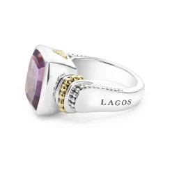 Small Amethyst Statement Ring